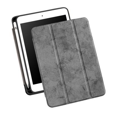 China Ultra Thin Denim Pattern PU Leather Smart Cover Case For iPad Pro 10.5 Build In Pencil Holder Tablet Case for sale