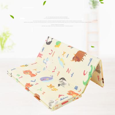 China Non-Toxic Reversible Double Sides Design Foldable Waterproof Thick Baby Foam Floor Crawling Mat Baby Play Mat for sale