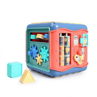 China China ABS Plastic Good Early Education Study Table Toys Music Cube Activity Box Table For Baby Study for sale