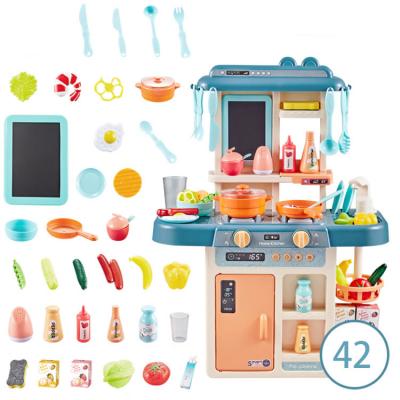 China 2022 simulation kitchen kids toy girls educational cooking pretend play kitchen toy sets with wholesale price for sale