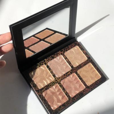 China New Pigmented Sunscreen Face Highlighter Makeup Diamond Highlighter Palette Private Label for sale