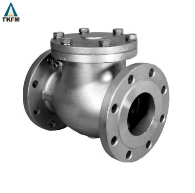 China TKFM 16 6 Inches General Check Valve 304 Stainless Steel Flange Horizontal Check Valve for sale