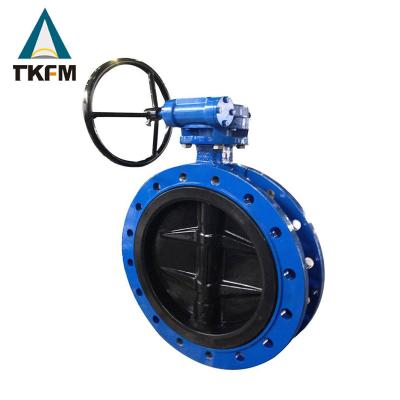 China TKFM General Chinese Supplier Best Selling Products 16 Inch Double Flange Butterfly Valve For Sea Water for sale