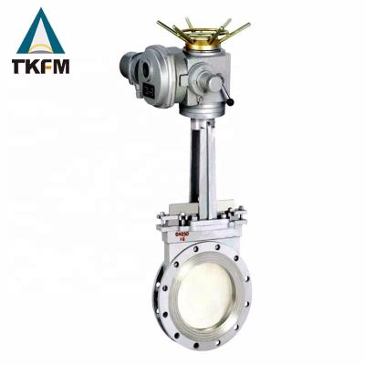 China General Best Selling High Pressure 316 Stainless SS 304 Hook Knife Wedge Sluice Electric Gate Valve PN 16 for sale