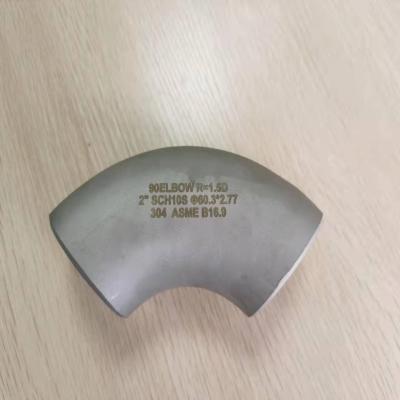 China 90 Degree Schedule 40 316 / 304 Schedule 40 Pipe Stainless Steel Elbow for sale