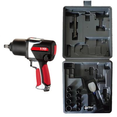 China 224 mm Inch 6 Gears Speed ​​Control Air Wrenches Pneumatic Tool Kit for sale