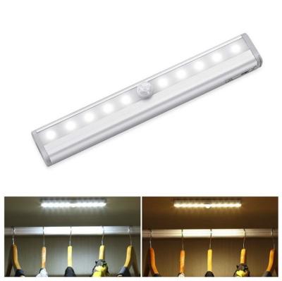 China Security Residential Battery Operated Cabinet Lighting Motion Sensor 10 Led Cabinet Light for sale