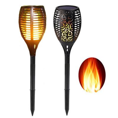 China Garden Led Solar Flame Flickering Torch Lights Outdoor Landscape Decoration Solar Flame Light Garden Dancing Lamp for Patio for sale