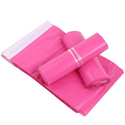 China Eco-friendly Bag Customized Waterproof Courier Plastic Pink Self Sealing Storage Adhesive Mailers Shipping Packing Poly Bags for sale