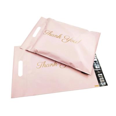 China Eco - Friendly Self Sealing Printed Poly Bag Mailers Mailing Bags With New Customized Handle Plastic Packaging Envelopes Courier for sale