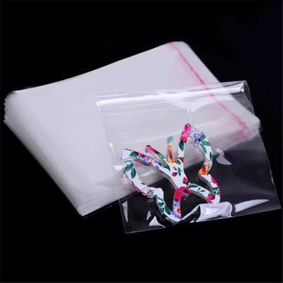 China 1000pcs/bag Security Thick Clear Self Adhesive Cellophane Packaging Poly Bags 11x15cm Transparent for sale