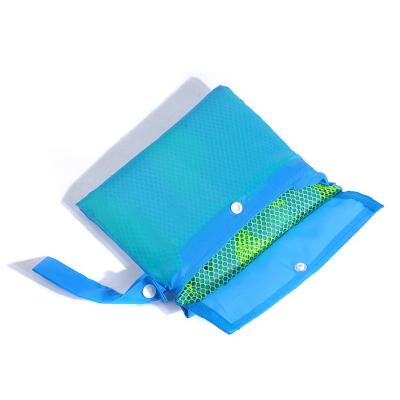 China Eco-Friendly Kids Sand Away Protable Mesh Towel Bag Baby Toy Storage Sundries Bags Women Cosmetic Makeup Bags Kids Beach Toys Clothes for sale