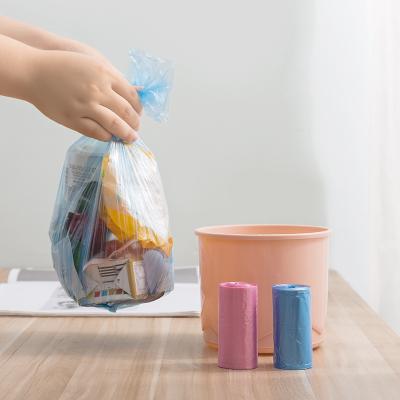 China Safety Customize Disposiable Mini Small Garbage Packaging Bags For Kitchen Car Office Portable Transparent for sale