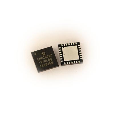 China New original standard microcontroller IC, QFN-28 integrated circuit QFN28 Ethernet ENC28J60-I/ML chip for sale