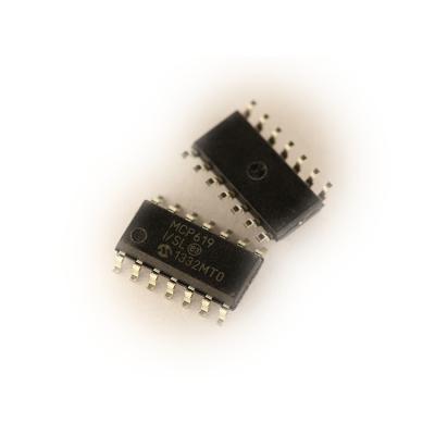 China New original MCP619-I/SL quad micropower RR O/P amplifier 5.5V SOIC-14 N standard op tube SOP14 for sale