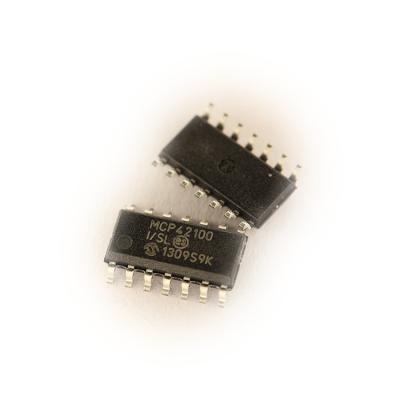 China New original standard potentiometer 100kOhm 256POS SOIC-14 linear volatile IC SOP14 from MCP42100-I/SL Digital for sale