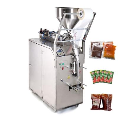 China Automatic Food Soup Liquid Chocolate Paste Packing Spaghetti Pizza Chili Sauce Honey Filling Sealing Packing Machine for sale