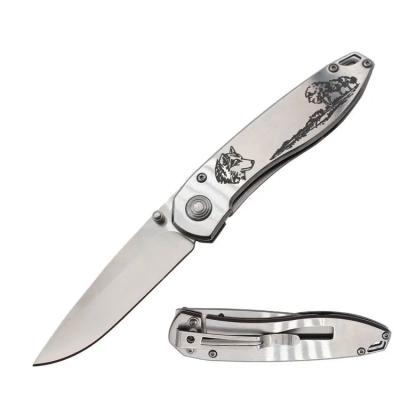 China Wholesale High Quality Open Slide Mini Print Pattern Folding Pocket Knife for sale