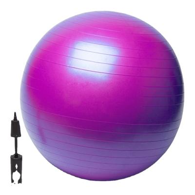 China Custom Logo Oem Exercise Gym Burst Anti-burst Exercise Stability Swiss Pvc Balance Trainer Pvc Yoga Ball for sale