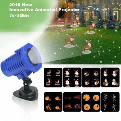 China Outdoor IP44 Garden Water Approval Holiday Light LED Projector Animation Light with Red Laser Twinkle Star Projector for sale