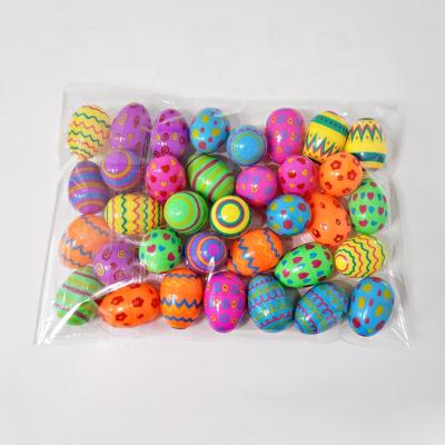 China Egg Shaped 36PCS/SET Surprise Empty Eggs Plastic Capsule Egg Shell Easter With Printing for sale