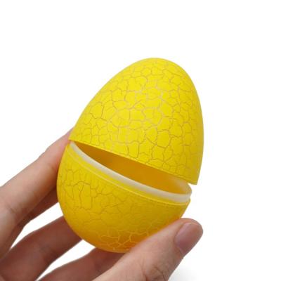 China Children's Toys 12*8CM Colorful Plastic Slot Capsule Empty Easter Egg Toys for sale