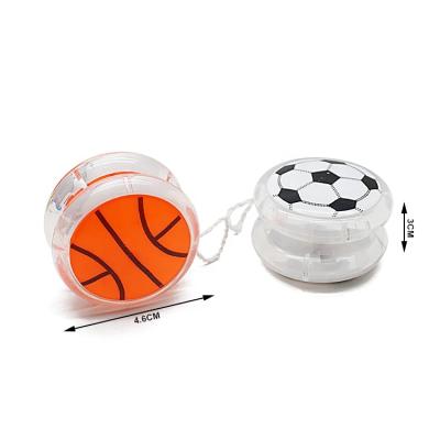 China Mini Toy Football Basketball Printing Plastic YoYo Toys for Children Kids Promotional Toys for sale