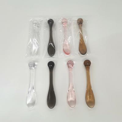 China Small and Exquisite Individually Wrapped Facial Cream Spoon Massage Stick Spoon Mask Spatula Cosmetic for sale