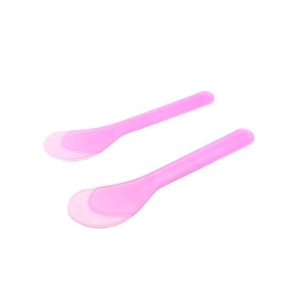 China China Manufacturer Direct Sales Small And Exquisite Face Mask Color Face Spoon Plastic Custom Cream Spoon Transparent Facial Mask Spatula for sale