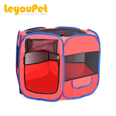 China Viable Supply Hexagon Factory Pet Leyou Jiaxing Dog Kennel Portable Foldable Dog Playpen for sale