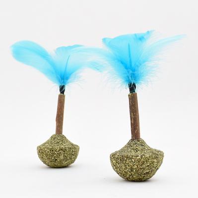 China Lollipop Catnip Catnip Toys Undamaged Factory Supply Factory Supply Pet Leyou Toys With Feather for sale