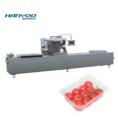 Китай DPS-420 Automatic Thermoforming Packing Machine Vacuum Meats/Vegetable/Fruits/Seafood/Nuts/Food Skin Packing продается