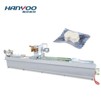 China DPS-320/420/520 Thermoforming vacuum packing packaging machine for Jam MAP Automatic Vacuum Skin Pack Machine zu verkaufen