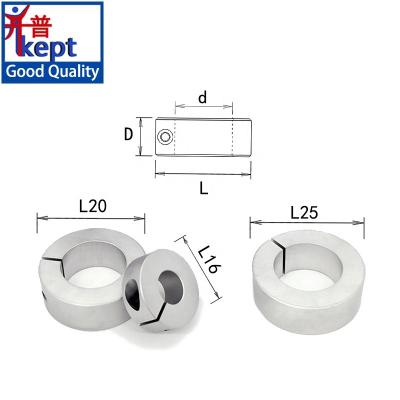 China Hotels Aluminum Shaft Collar Set Screw Style Locking High Precision Shaft Mounting Collars for sale