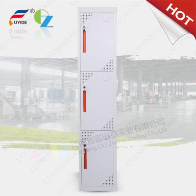 China To order cabinet steel locker FYD-G003,E-static power coating,CSR Material,three door for sale