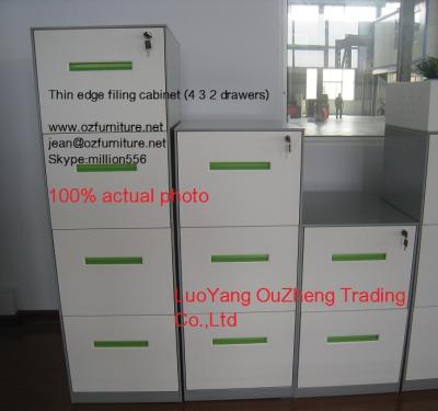 China Vertical filing cabinet steel material 4 drawer,A4/F4 Files available,white/light grey/black color/ KD structure for sale