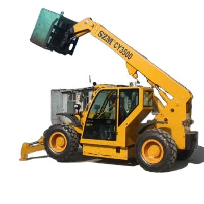 China Construction worksÂ   3 Ton SZMCY3500 Manipulator Wheel Forklift Telescopic Loader Telehandler For Sale for sale