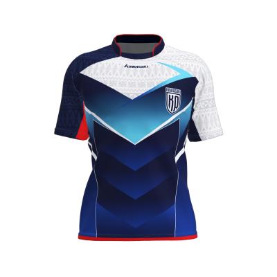 China Wholesale New Custom Logo Design Anti-UV Absorb Resistance Team Sport Sublimation Printing Rugby Sweat Quick Dry Durable Tank Top for sale