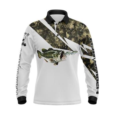 China Anti-UV Fishing Shirts Fish Fear Me Custom High Quality OEM Sublimation Fishing Wear UPF 50+ for sale