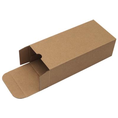 China Recyclable Custom Material 350gsm Brown Kraft Paper Packaging Box With Your Logo for sale