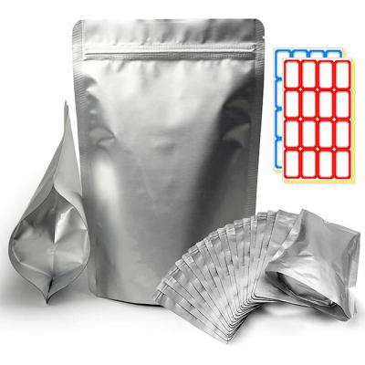 China Storage Mylar Bag Bags For Food Storage Vacuum Resealable Ziplock Mylar Foil Bags FDA Grade, Airtight Light-blocking For Food On for sale