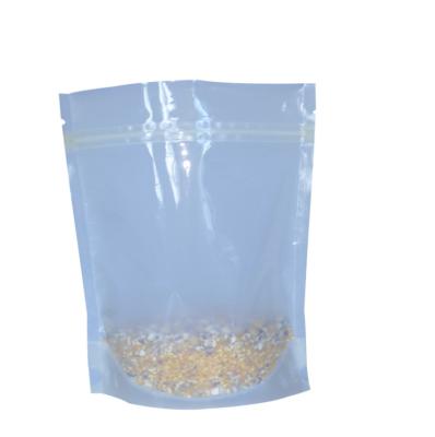 China Food grade clear biodegradable vacuum food embossed plastic resealable bags for frozen food/seafood packaging pla vacuum bag for sale