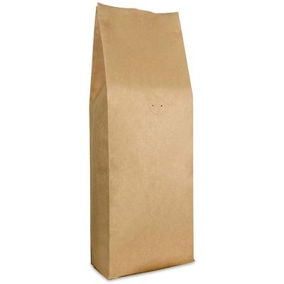 China Kraft Paper Bag Stand Up Coffee Bag / Side Gusset Pouch With Flat Bottom Coffee Beans Pouch With One Way Degassing Valve, 50 Pieces (N for sale