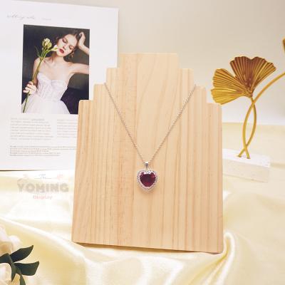 China Shop Display Home Decoration Personalized Custom Natural Wood Display Stand High Quality Jewelry Display Racks For Boutique Jewelry Props For Shop Display for sale