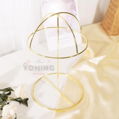 China Shop Display Home Decoration Factory Supply Metal Jewelry Display Rack Hat Earring Gold Boutique Display Rack Bracelet Necklace Jewelry Display Rack for sale