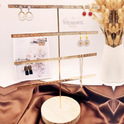 China Wholesale Fashion Metal Jewelry Display Rack Jewelry Display Rack Luxury Gold Jewelry Display Rack Necklace Earring Bracelet for sale