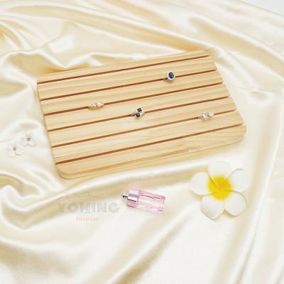 China Custom Luxury Wooden Jewelry Display Trays Store Display Home Decor Jewelry Ring Earring Display Tray Bracelets Jewelry Display Trays for sale