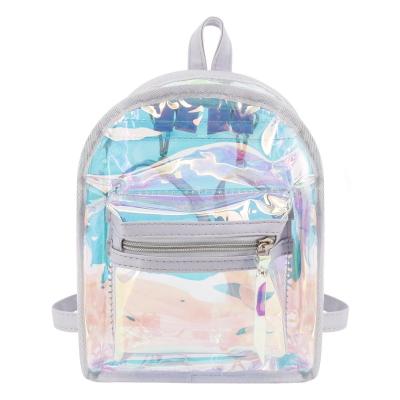 China PORTABLE Multifunctional Portable Clear Bag Backpack Travel PVC Waterproof Heavy Duty Clear School Bag For Girls for sale