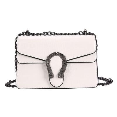 China Famous Brand Luxury Waterproof Snake Printed Messenger Bag Chain Strap Clutch Leather Cross - Body Shoulder Evening Clutch Bag For Women for sale