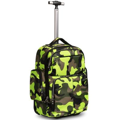 China Custom Waterproof Teenage Rolling Backpack 50L Extra Large Backpack Anti-theft Travel Laptop Backpack for sale